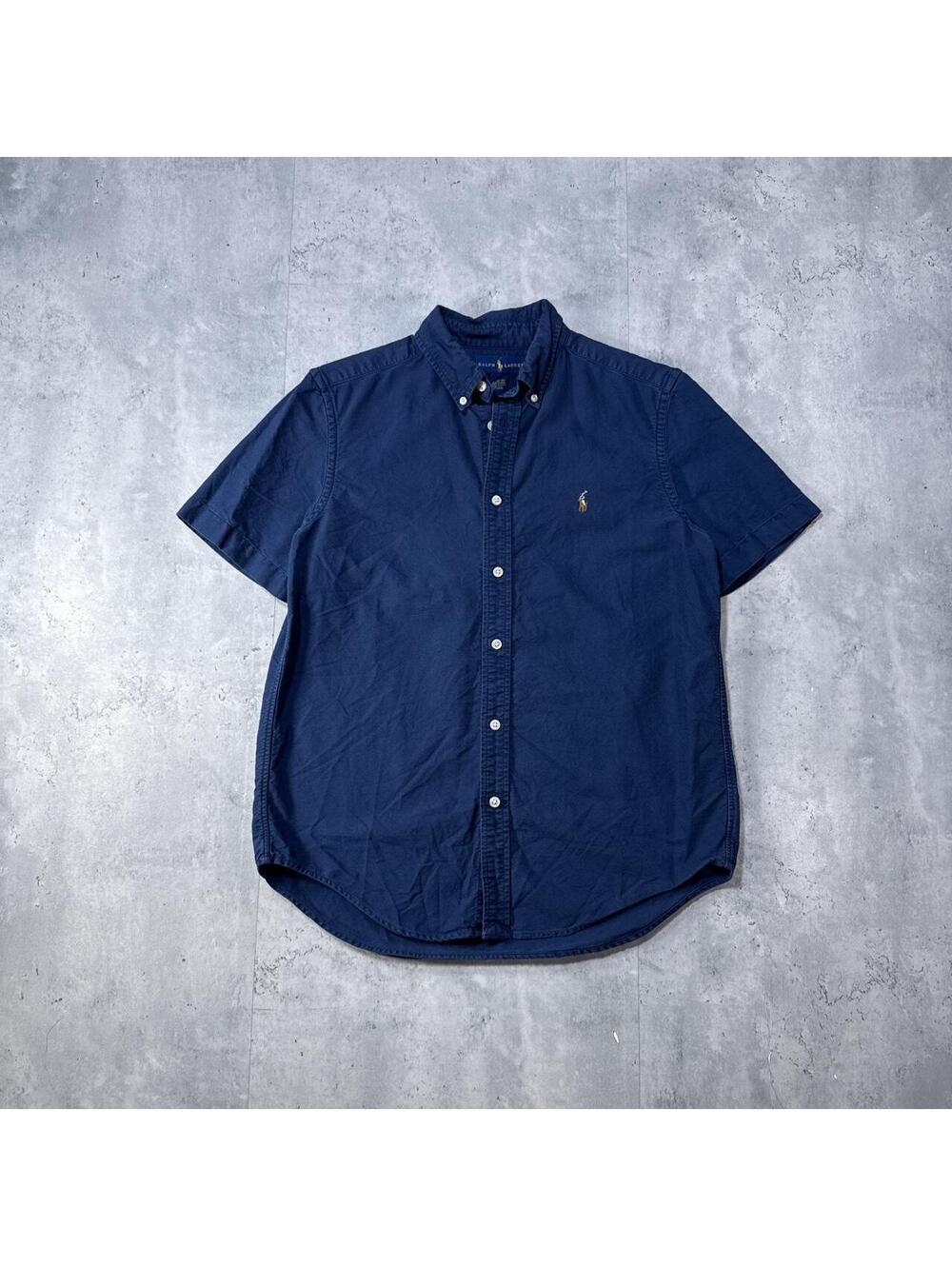 Y2K Polo Ralph Lauren 00s Button Navy Shirt